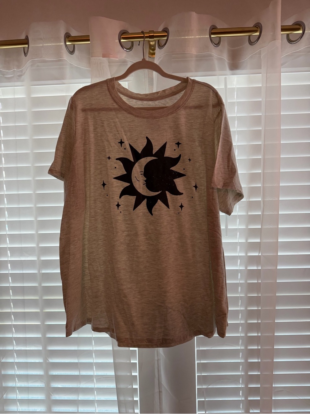 Plus Size Graphic Moon & Sun T-Shirt